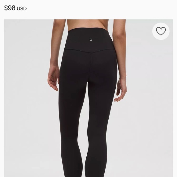 lululemon Black Leggings Align 28” - Picture 2 of 5